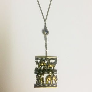 Handmade Brass Jungle Animal Necklace